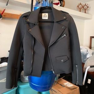 UNIF neoprene moto jacket!!
